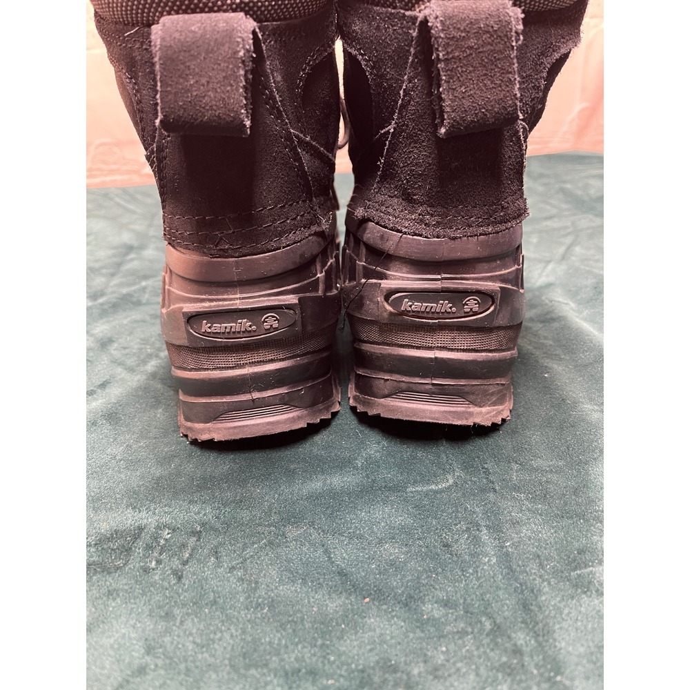 Kamik Wausau Mens Winter Boots Black Waterproof Snow Duck Boots WK0419N Size 9 - Picture 3 of 6
